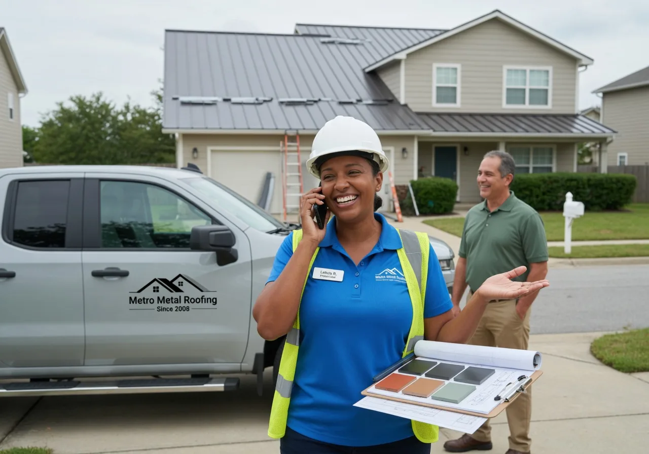 Storm Damage Metal Roof Repair in Sadorus, IL